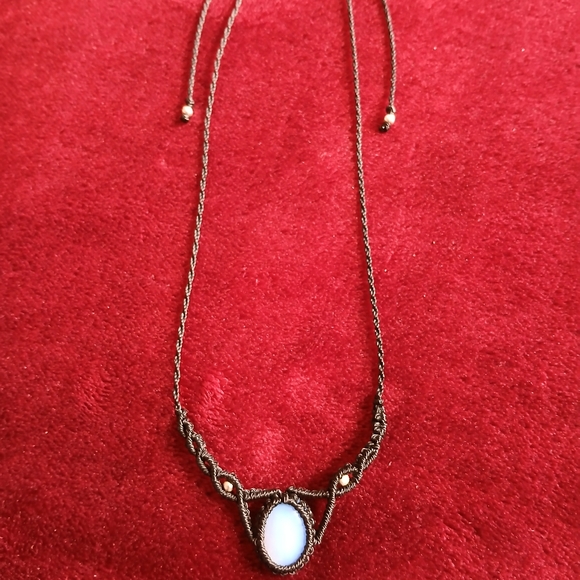 Macrame Opal Choker - Picture 3 of 3